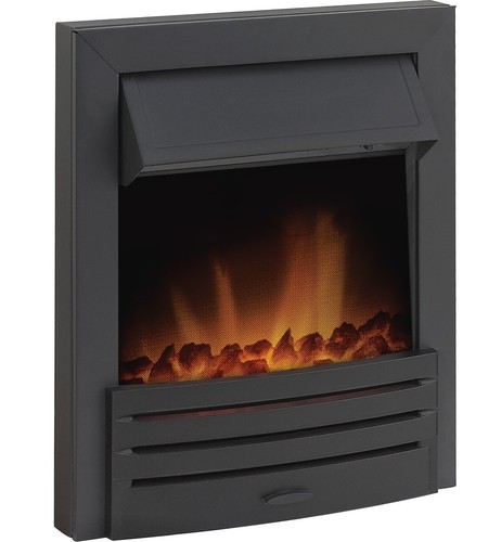 Electric fire black steel coal - electric,