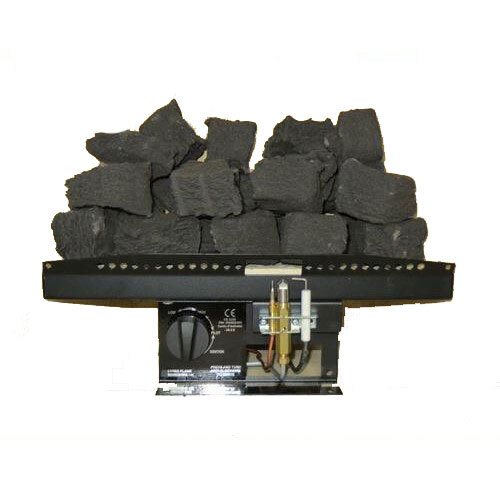 Gas fire lpg - inset, tray